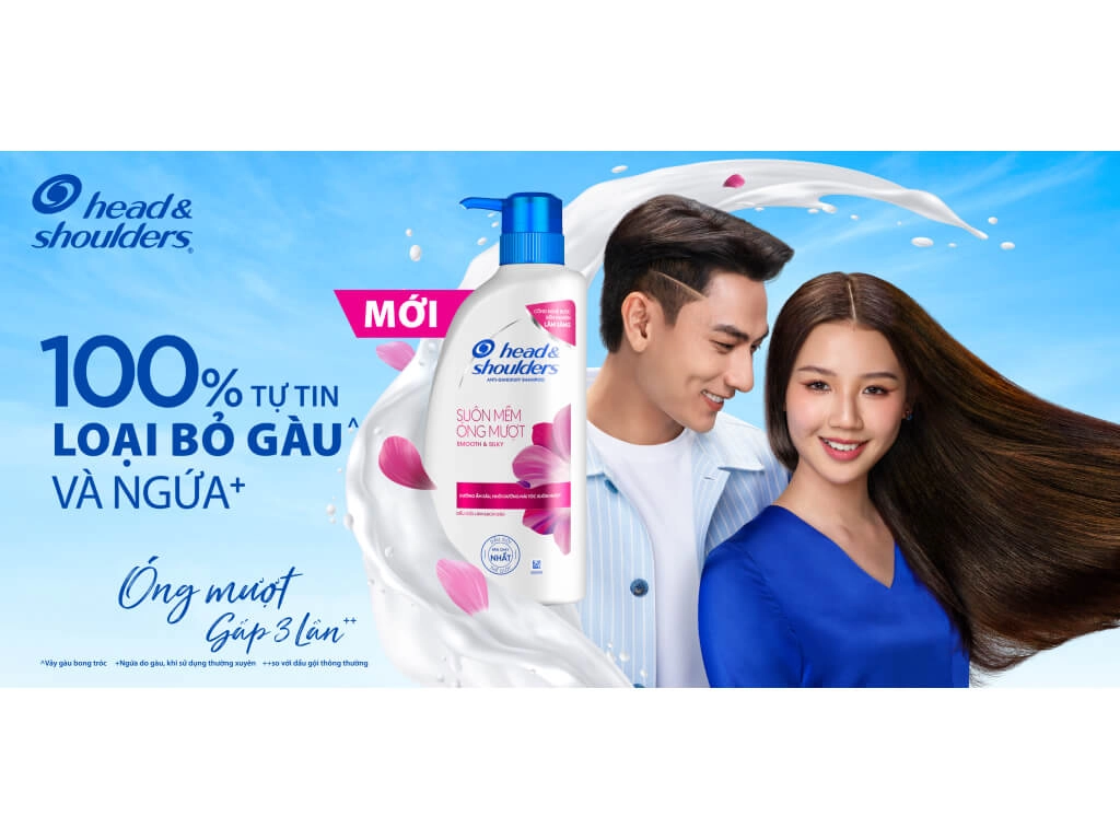 Dầu gội Head & Shoulders làm sạch gàu mềm mượt óng ả 625ml
