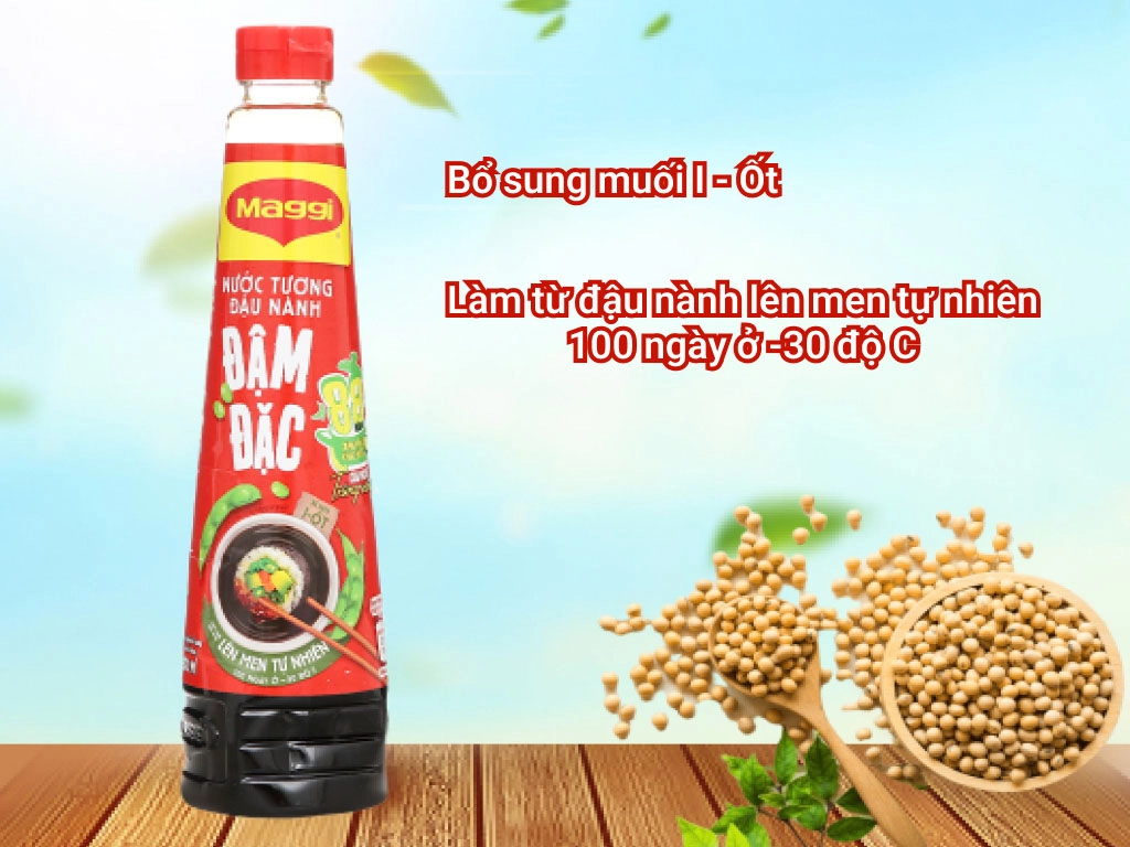 2 chai nước tương đậu nành đậm đặc Maggi 300ml
