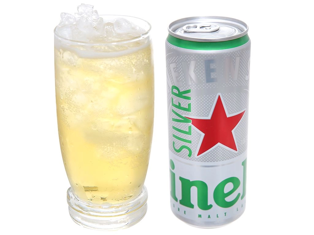 Thùng 24 lon bia Heineken Bạc 330ml