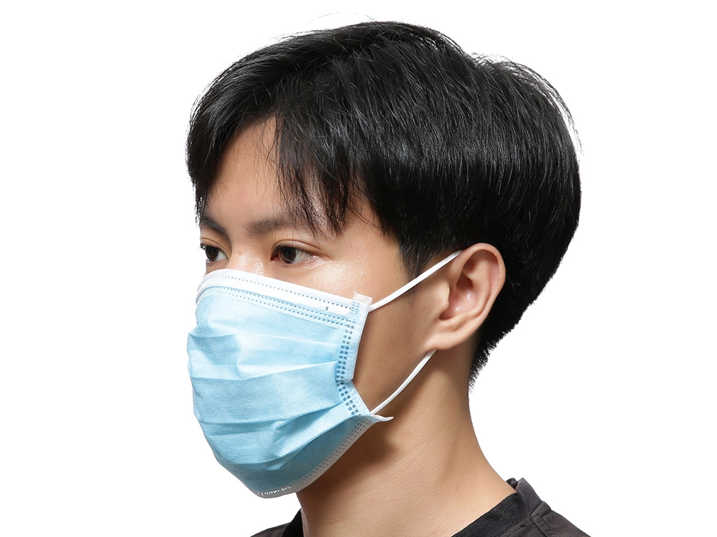 Khẩu trang y tế Famapro Sunny 4 lớp xanh hộp 50 cái