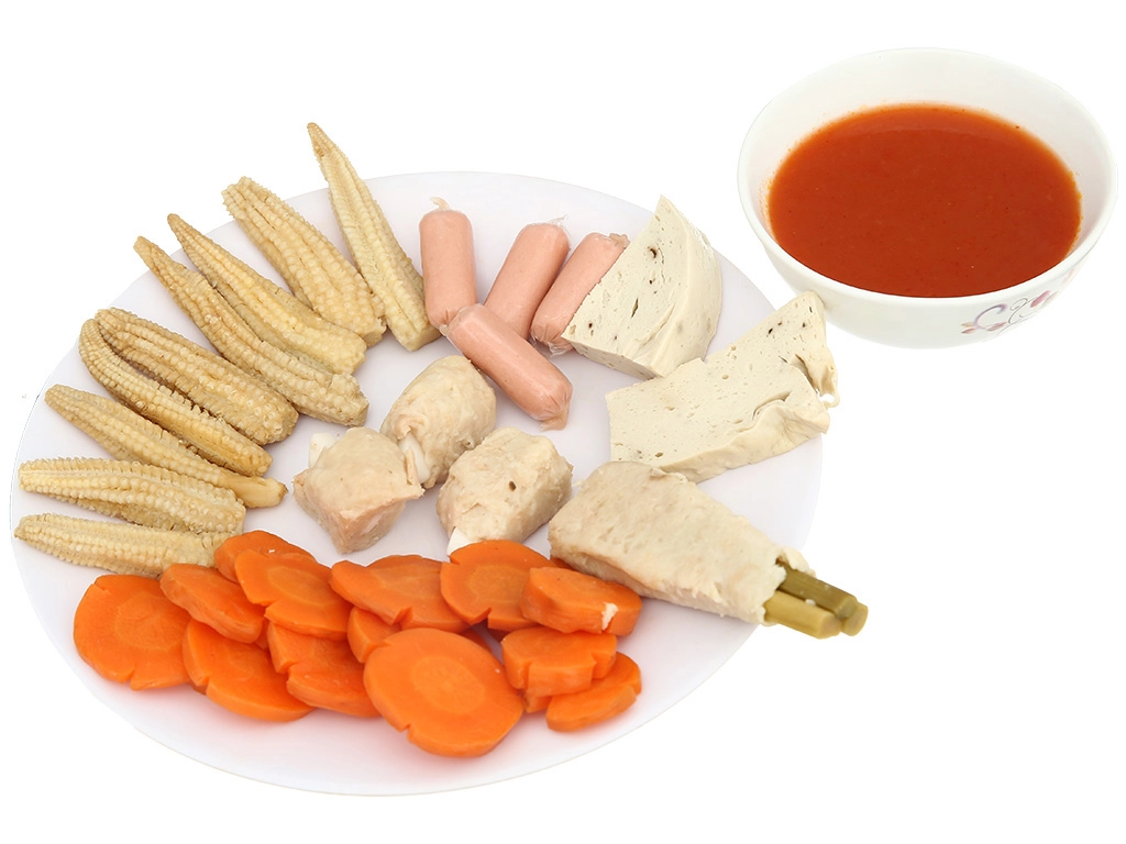 Lẩu chua cay chay Trần Gia khay 500g