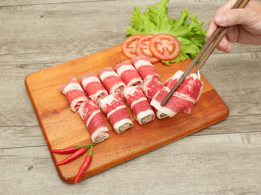 Thịt ba rọi bò Thảo Tiến Foods khay 300g