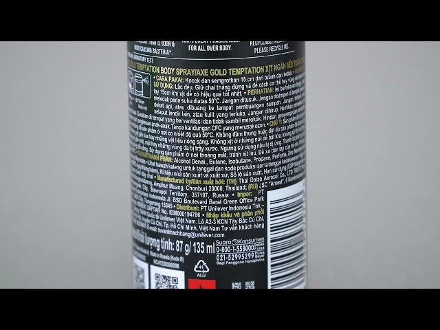 Xịt khử mùi AXE Gold Temptation 135ml